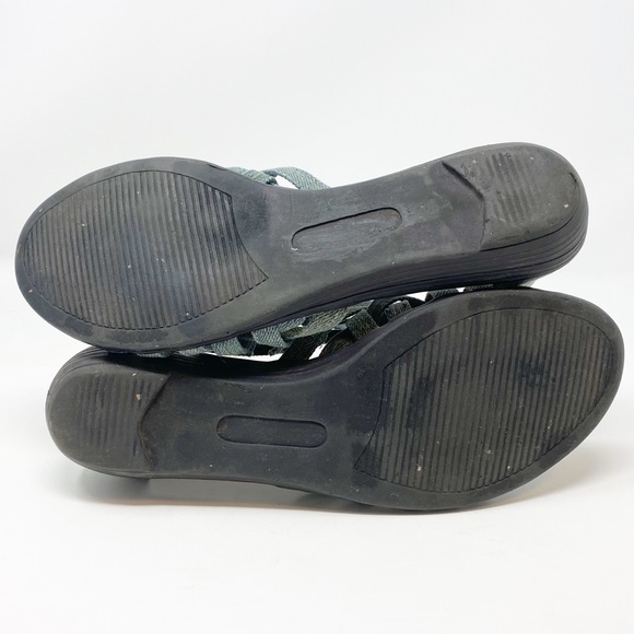 Urban Outfitters | Cooperative | Distressed Denim Strappy Sandal Size 8 - Picture 9 of 10